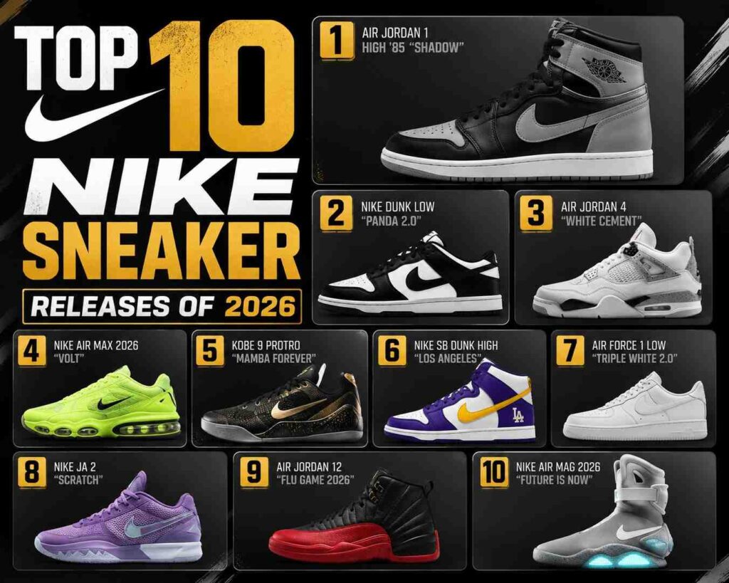 Top 10 Nike Sneaker Releases